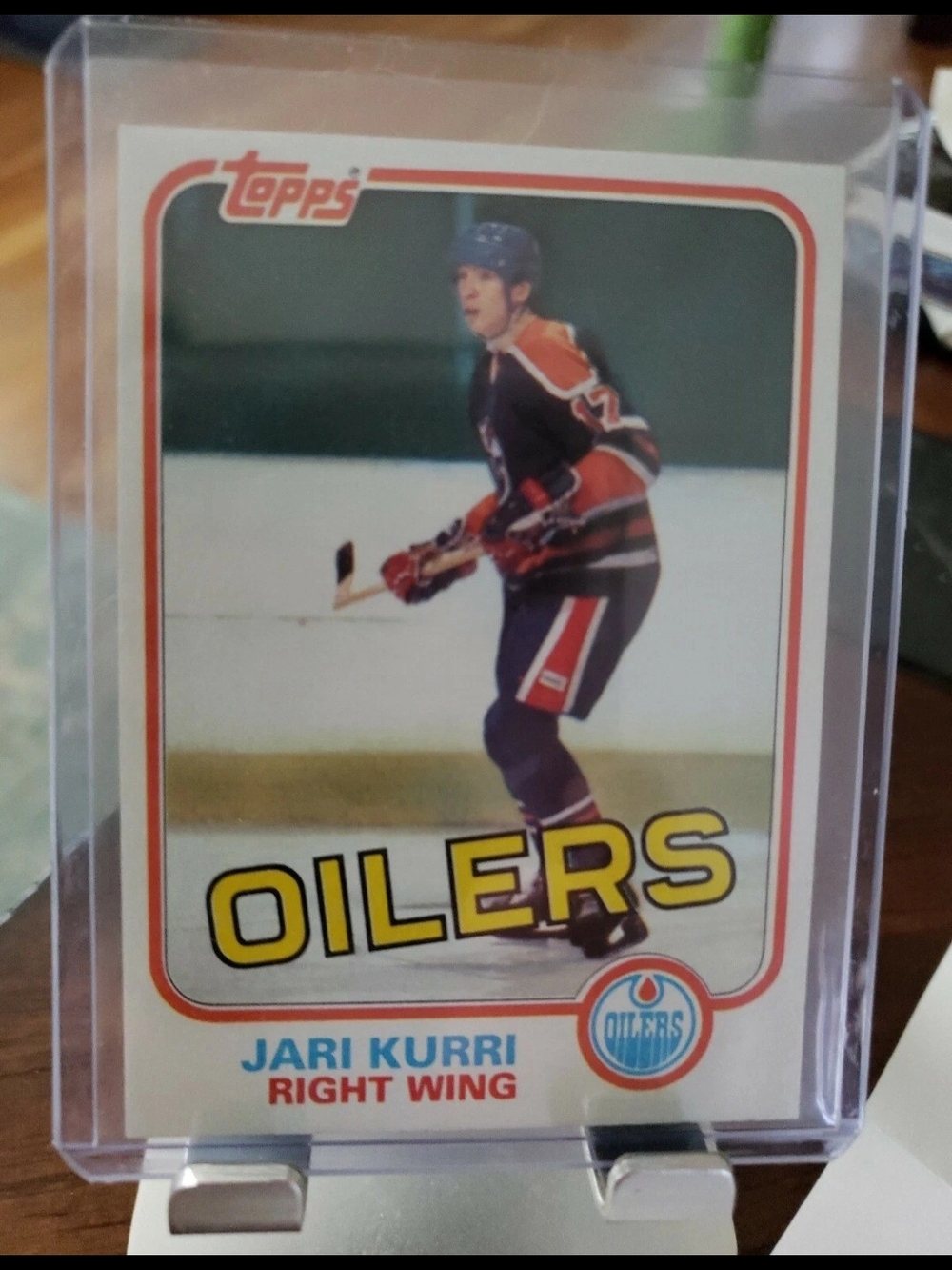 Topps Jari Kurri Oilers Hockey Card